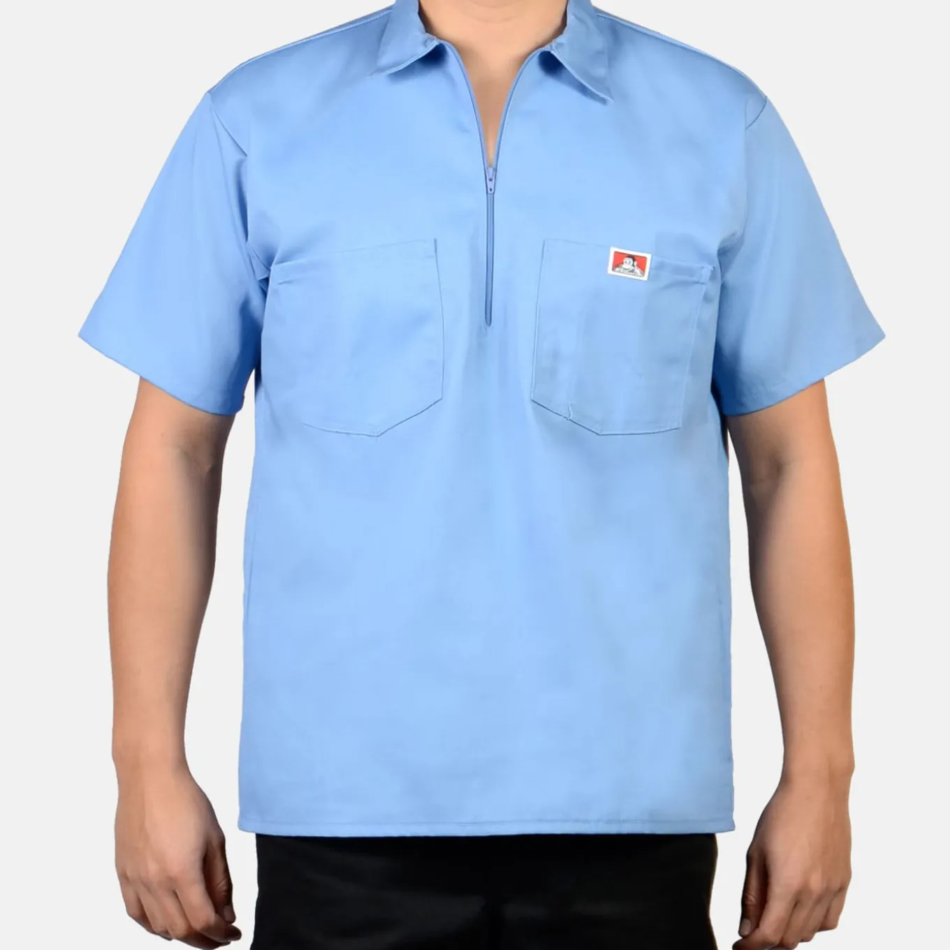 Ben Davis Short Sleeve Solid 1/2 Zip Shirt -