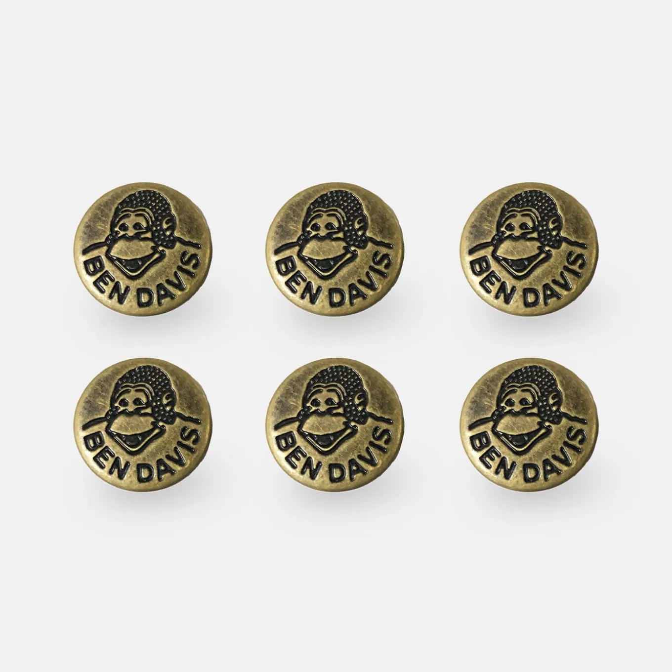 Ben Davis Suspender Buttons (6 Pack)